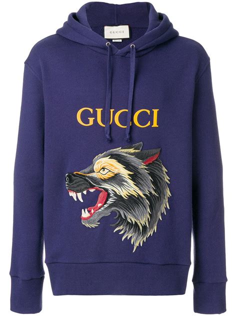 gucci wolves hoodie